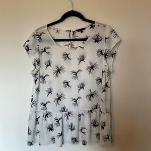 RW&CO XL short sleeve peplum shirt